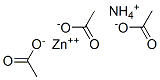 acetic acid, ammonium zinc salt  Struktur