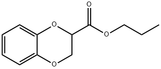 1,4-Benzodioxane-2-carboxylic acid propyl ester Struktur