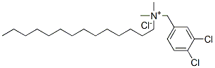 (3,4-dichlorobenzyl)dimethyltetradecylammonium chloride Struktur