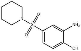 2-AMINO-4-(PIPERIDINE-1-SULFONYL)-PHENOL Struktur