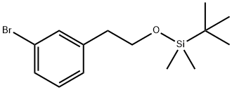 (3-BROMOPHENETHOXY)(TERT-BUTYL)DIMETHYLSILANE Struktur