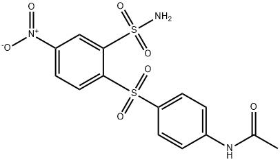 N-[4-(4-NITRO-2-SULFAMOYL-BENZENESULFONYL)-PHENYL]-ACETAMIDE Struktur