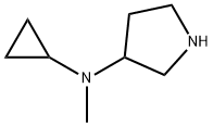 3-Pyrrolidinamine,N-cyclopropyl-N-methyl-(9CI) Struktur