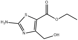 5-Thiazolecarboxylicacid,2-amino-4-(hydroxymethyl)-,ethylester(7CI,8CI,9CI) Struktur