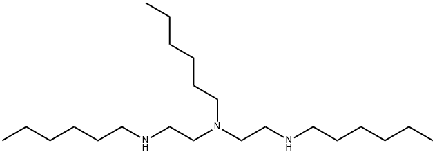 N N' N''-TRIHEXYLDIETHYLENETRIAMINE Structure