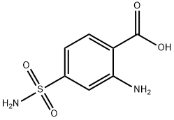 2-Amino-4-(aminosulfonyl)benzenecarboxylic acid Struktur