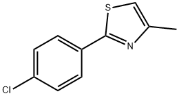 2-(4-Chlorophenyl)-4-methylthiazole Struktur