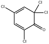 2,2,4,6-Tetrachloro-3,5-cyclohexadien-1-one Struktur