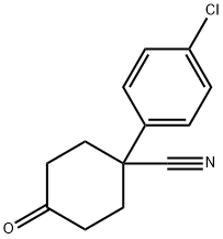 4-CYANO-4-(4-CHLOROPHENYL)CYCLOHEXANONE Struktur