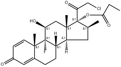 21-Chlor-9-fluor-11β,17-dihydroxy-16β-methylpregna-1,4-dien-3,20-dion-17-propionat