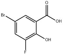 5-Bromo-3-fluorosalicylic acid, 4-Bromo-2-carboxy-6-fluorophenol Struktur