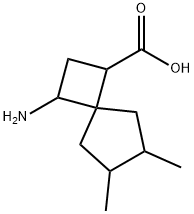 Spiro[3.4]octane-1-carboxylic acid, 3-amino-6,7-dimethyl- (9CI) Struktur