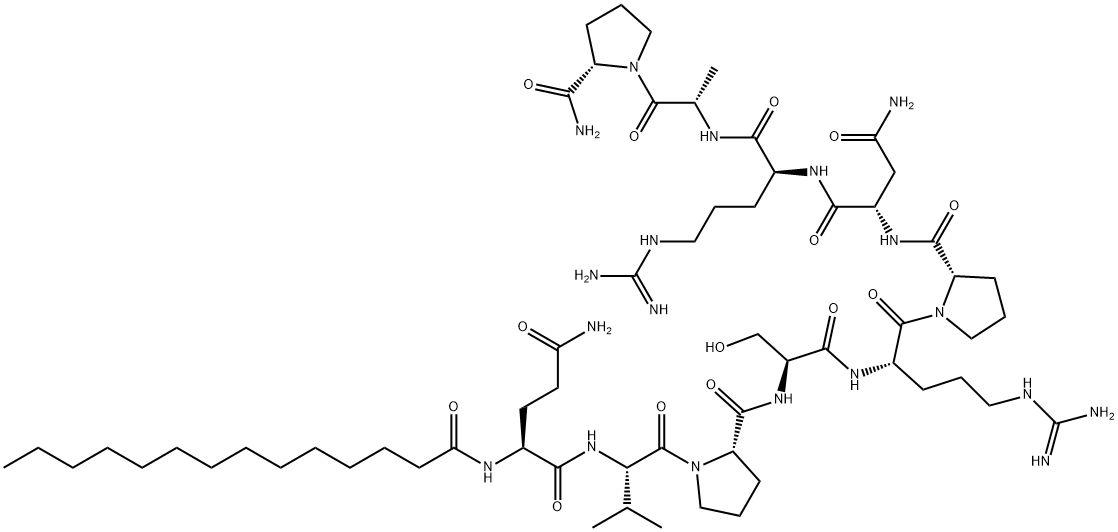 DYNAMIN INHIBITORY PEPTIDE, MYRISTOYLATED Struktur