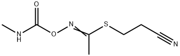 [1-(2-cyanoethylsulfanyl)ethylideneamino] N-methylcarbamate Struktur