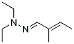 2-Methyl-2-butenal diethyl hydrazone Struktur