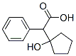 (1-hydroxycyclopentyl)phenylacetic acid Structure