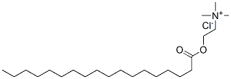 trimethyl[2-(stearoyloxy)ethyl]ammonium chloride Struktur