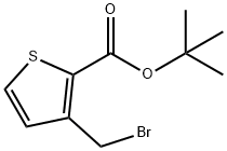 tert-butyl 3-(bromomethyl)thiophene-2-carboxylate Struktur