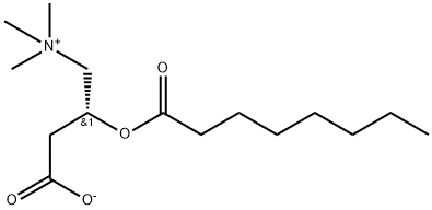 (3S)-3-octanoyloxy-4-trimethylazaniumylbutanoate Struktur