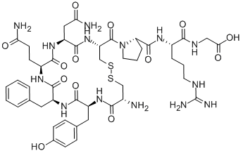 argipressin, Gly(OH9)- Struktur