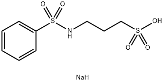 sodium 3-[(phenylsulphonyl)amino]propanesulphonate Struktur