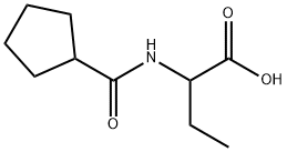 Butanoic  acid,  2-[(cyclopentylcarbonyl)amino]- Struktur