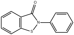 2-phenyl-1,2-benzisothiazol-3-(2H)-one Struktur