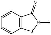 2-Methyl-1,2-benzothiazol-3(2H)-one Struktur