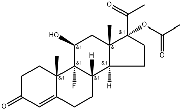 Flugestone 17-acetate Struktur