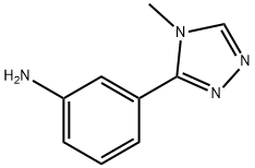 3-(4-METHYL-4H-1,2,4-TRIAZOL-3-YL)ANILINE Struktur