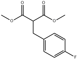 DIMETHYL 2-(4-FLUOROBENZYL)MALONATE Struktur