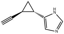 1H-Imidazole, 4-[(1S,2S)-2-ethynylcyclopropyl]- (9CI) Struktur