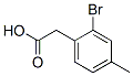 Benzeneacetic acid, 2-bromo-4-methyl- Struktur