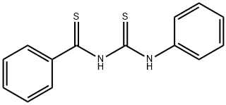 N-[(Phenylamino)thioxomethyl]benzothioamide Struktur