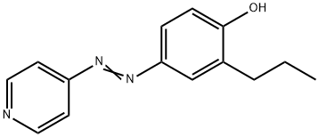 2-PROPYL-4-(4-PYRIDYLAZO)PHENOL Struktur