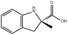 1H-Indole-2-carboxylicacid,2,3-dihydro-2-methyl-,(2S)-(9CI) Struktur