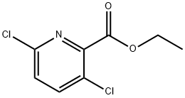 2-Pyridinecarboxylic acid, 3,6-dichloro-, ethyl ester Struktur