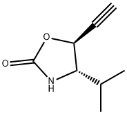 2-Oxazolidinone,5-ethynyl-4-(1-methylethyl)-,(4S,5S)-(9CI) Struktur