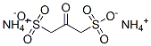 diammonium 2-oxopropane-1,3-disulphonate Struktur