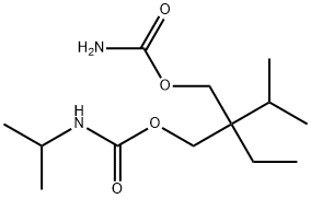 N-Isopropylcarbamic acid 2-(carbamoyloxymethyl)-2-ethyl-3-methylbutyl ester Struktur