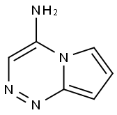 Pyrrolo[2,1-c][1,2,4]triazin-4-amine (9CI) Struktur