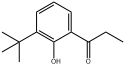 1-(2-hydroxy-4-tert-butyl-phenyl)propan-1-one Struktur