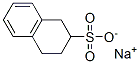 sodium tetrahydronaphthalene-2-sulphonate Struktur