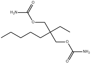 Dicarbamic acid 2-ethyl-2-pentyltrimethylene ester Struktur