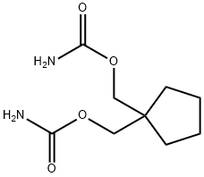 Dicarbamic acid cyclopentan-1-ylidenebismethylene ester Struktur