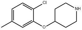 4-(2-CHLORO-5-METHYLPHENOXY)PIPERIDINE Struktur