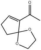 Ethanone, 1-(1,4-dioxaspiro[4.4]non-6-en-6-yl)- (9CI) Struktur