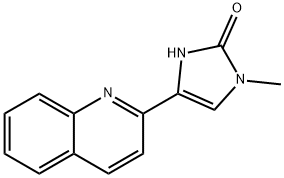 1,3-Dihydro-1-methyl-4-(2-quinolyl)-2H-imidazol-2-one Struktur