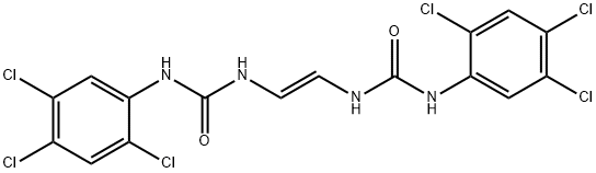 (E)-1,1'-Vinylenebis[3-(2,4,5-trichlorophenyl)urea] Struktur