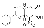 METHYL-4,6-O-BENZYLIDENE-3-DEOXY-3-NITRO-BETA-D-GLUCOPYRANOSIDE Struktur